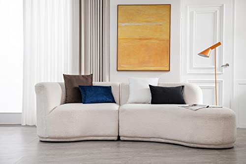 Dezene Decorative Pillow Covers 12X20 Black: 2 Pack Cozy Soft Velvet Rectangular Throw Pillow Cases For Farmhouse Home Decor #TOP4