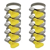 10 Stück Edelstahl Schlauchschellen 25-40 mm mit 9mm Band, Industriequalität Edelstahl Schellen für Poolschlauch Sandfilteranlage Teich und Gartenschlauch