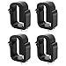 AA-Racks P-AC-03 Clamp for Truck Cap, Camper Shell, Topper, Truck Lid, Tonneau Cover for a Short Bed Pickup Truck (Set of 4),Black