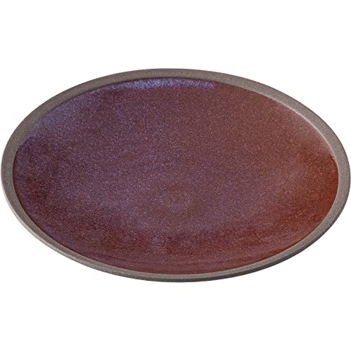 Hasami Ware 32067 Taiichi Tsuyama Kiln Serving Plate, 6.7 inches (17 cm), Akatsu, Made in Japan
