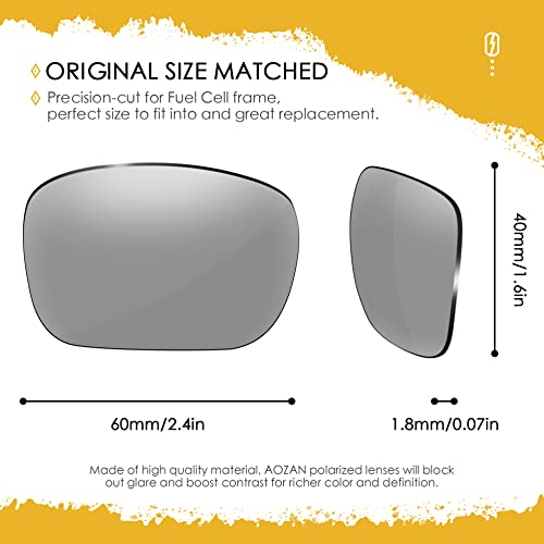 Image of ANSI Z87.1 Replacement Lenses For Oakley Fuel Cell OO9096 Sunglasses