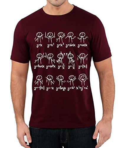 Image of Caseria Men's Cotton Printed T-Shirt -Algebra Zoo Zoo | 100% Cotton | Half Sleeves | Regular Fit | Printed | Round Neck | Graphic T Shirt