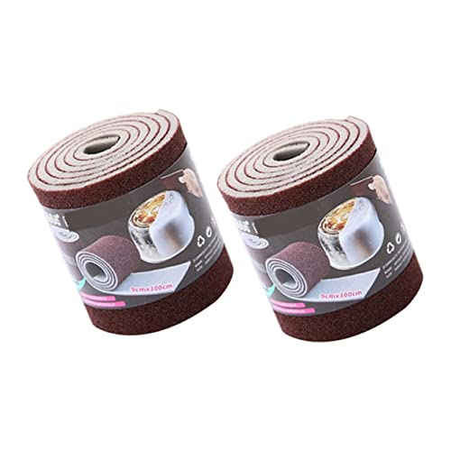 2Rolls Nano Carborundum Household Scrub Sponges Convenient Dish Cleaning Sponge for Effortless Grease Removal Reusable Kitchen Accessory