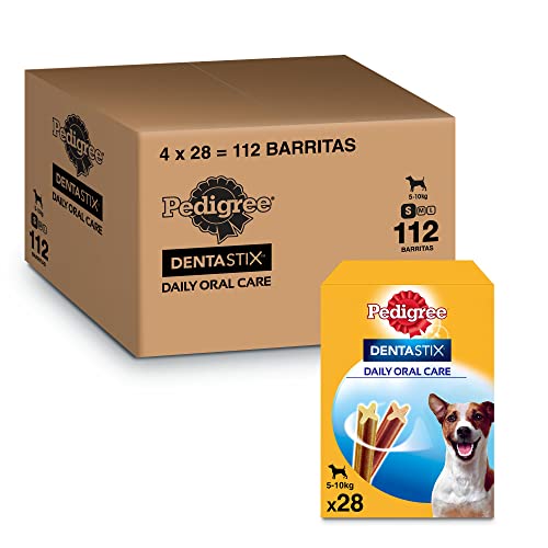 Pedigree Dentastix Snack Dental para la Higiene Oral de Perros Pequeños (4 paquetes de 28ud) Cover