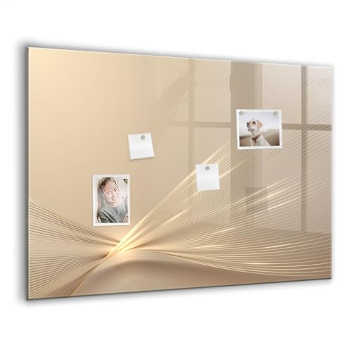 Tableau magnétique verre 100x70 tableau blanc aimanté mémo bureau tableau mural lumière abstraite