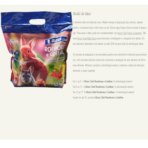 ALCON CLUB ROEDORES E COELHOS 1,5 Kg