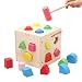 Produktbild DRAKE18 Form Farbe Sorter Kleinkinder Spielzeug Kinder aus Holz Bausteine Lernform Passende Spiele Montessori Educational Puzzle Geschenk 17 Löcher