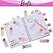 Barbie Tab Journal Spiral Notebook, Ballpoint Pen, Sticky Tabs, 96 Lined Pages, Pink