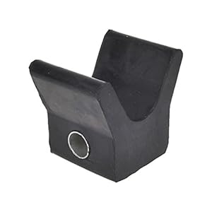 Bugsteun bugbuffer voor bootaanhangers zwart