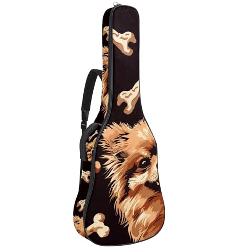 Housse de guitare basse imperméable en tissu Oxford avec rembourrage de haute densité
