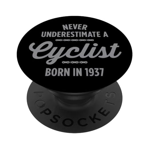 86 años de edad, ciclista, 1937, 86 cumpleaños PopSockets PopGrip Intercambiable