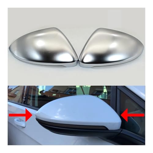 Couvercle rétroviseur Golf 7.5 argent mat anti-rayures 2pc