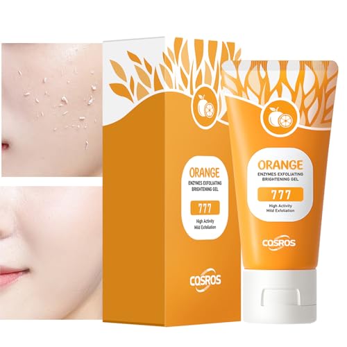 Gel de pelado de naranja: exfoliante corporal, matorral de azúcar con aceites esenciales, ducha hidratante exfoliante de la piel, cara de productos de limpieza profunda para mujeres