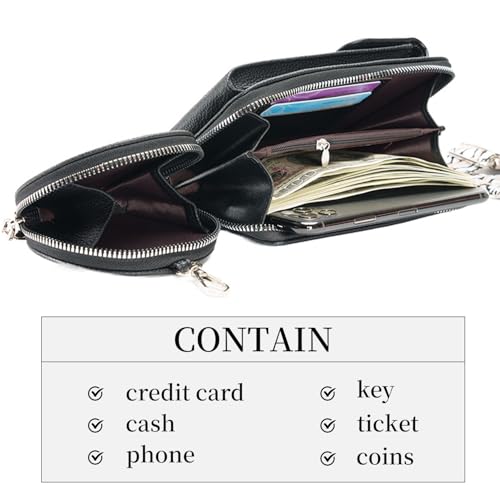 Small Crossbody Bags for Women Trendy Vegan Leather Cell Phone Purse Wallet Bag Handbag with Coin Purse &Card Slots4