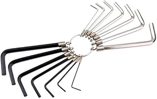 14 Pieces New Imperial Wrench Set Allen Alan Hex Hexagon Key with Key Ring (14 Pieces Hexagon Key Set)