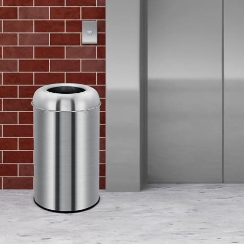 Takywep caneca de basura redonda acero inoxidable 50 L miniatura 2