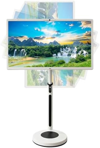 21.5"/24"/27"/32" Digital Signage LCD Monitor, Touchscreen Advertising Display, 7800/8000/15000mAh Battery, Adjustable Stand, Android 12/13 for Commercial Use