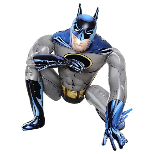 Image of Batma Foil Balloon, Mylar Supershape Contoured Original DC Comics, Birthday Party Marvel Self Stand, Balloon for Theme