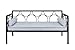 DHP Rebecca Twin Size Daybed with Metal Frame (Black)