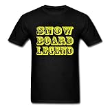 Logo Was Printed On The Front HOTHK Snow Board Legend Men\'s Short Sleeve Cotton Tshirt