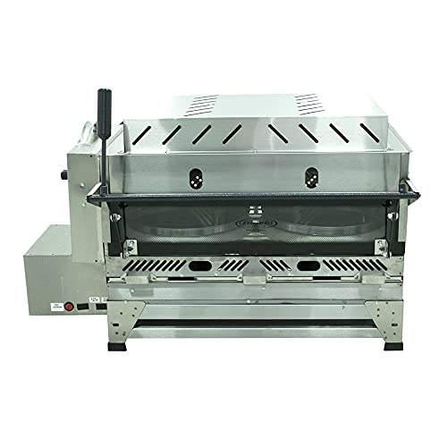 Forno de Pizza Grill Giratório Itajobi 71x43 cm com 2 Infravermelhos Refratário
