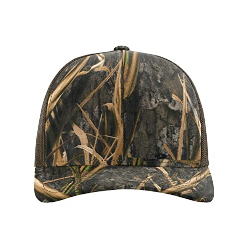 Image of Richardson 112P Patterned Snapback Trucker Hat - Custom Leather Patch Hat | No Minimals | Volume Tiered Pricing