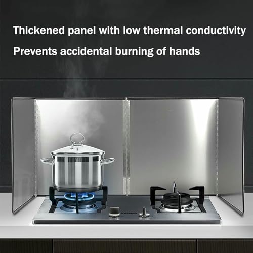 Generico Paraspruzzi in Acciaio Inox - Schermo antischizzi a Maglia fine per friggere, Antiaderente per la Cottura su fornelli, Strumento Essenziale per la Sicurezza in Cucina (Dimensioni: 40x80x40 c