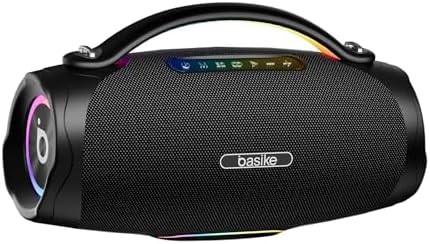 Caixa de Som Bluetooth Portátil 200W, Basike Boombox V97 Pro com ...