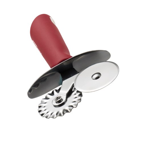Cake Boss 59403 Stainless Steel Tools and Gadgets Pastry Wheel, Small, Red