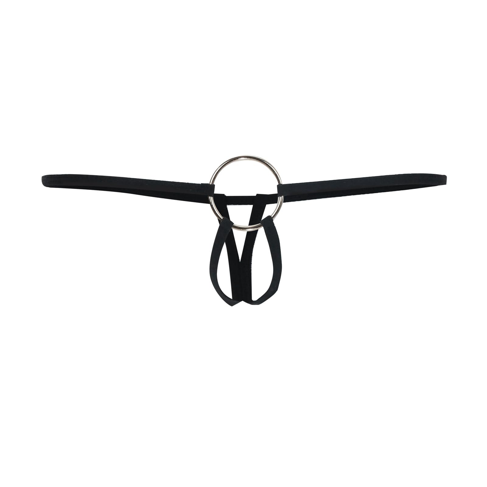 Men's Jockstrap Underwear Low Rise Elastic Waistband Open Front Briefs Sexy Bulge Enhancing Gym Workout Pouch Jock Briefs: One Size Z1-black