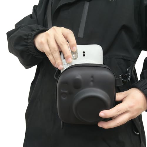 Funda protectora para cámara Instax Mini 12/99 negra miniatura 4