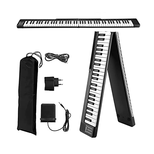 Piano électrique pliable à 88 touches Piano à clavier dynamique pleine taille Double haut-parleurs intégrés Bluetooth MIDI Piano numérique portable for débutants adultes enfants (Color : Black) - Les Beatles, Paul McCartney, John Lennon, RIngo Starr, George Harrison Piano électrique pliable à 88 touches Piano à clavier dynamique pleine taille Double haut-parleurs intégrés Bluetooth MIDI Piano numérique portable for débutants adultes enfants (Color : Black)