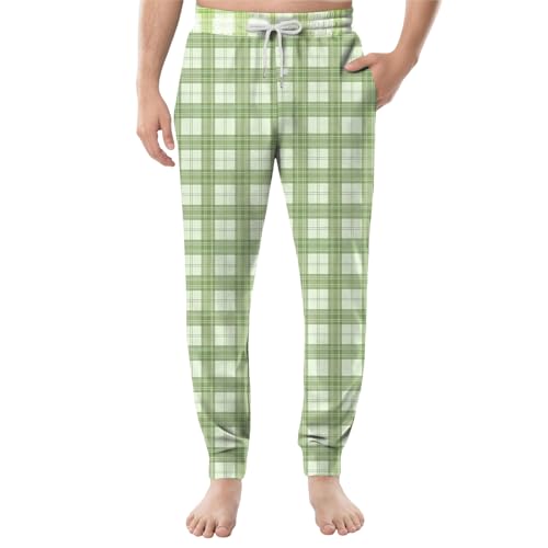 Plaid Pajama Pants Men Soft Cotton Flannel Sleep Pants Lounge Loose Fit Pj Bottoms with Drawstring And Pockets2