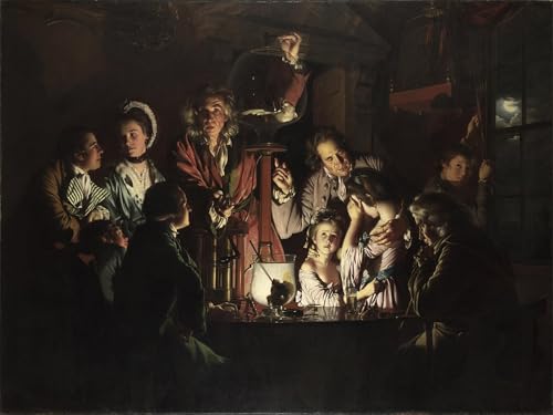 Tableaux Toile Wright of Derby 60x90cm Impression Haute Définition Art Clair-Obscur