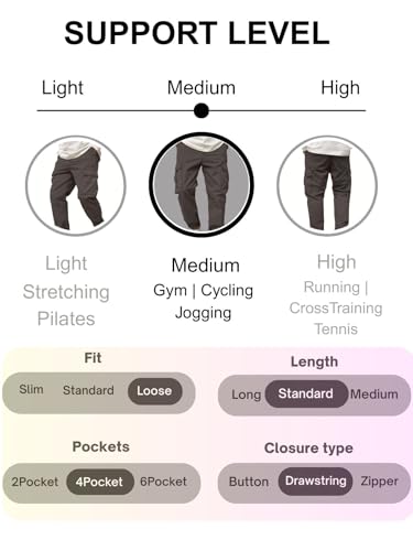 Image of Leriya Fashion Men's Cargo Pants | 4 Pocket Cotton Cargo Joggers for Men | Loose Fit Stylish Pant with Pockets | Casual Baggy Trousers & Streetwear Lower