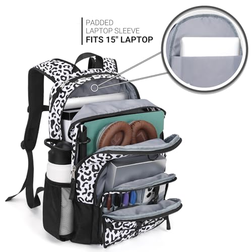 ZORFIN Mochila para viagem escolar: mochila para meninas e meninos - Mochila para laptop com vários
