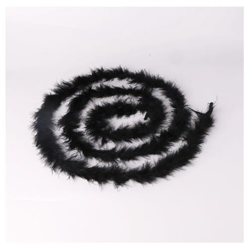 Hrlace 200cm Marabu Federboa 10g Flauschige Marabu Boa zum Basteln Natürliche Truthah Feder Boa Tlauschige Feder Girlande Weihnachtsgirlande DIY...