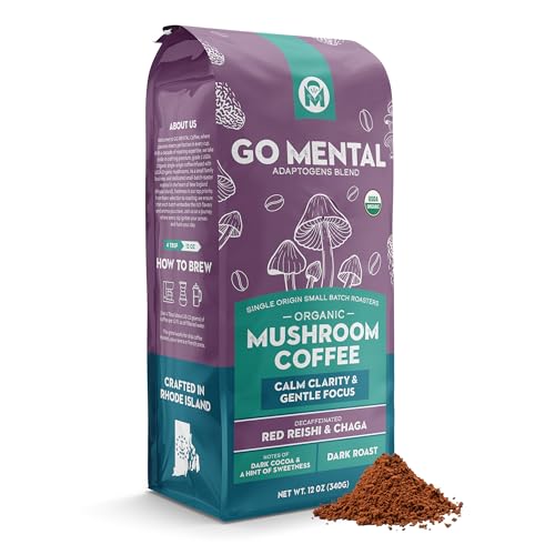 Organic Mushroom Decaffeinated Coffee Dark Roast