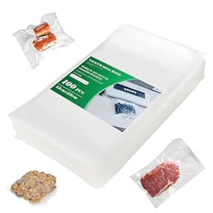 Fousenuk Premium Vakuumbeutel 100 Stück 15x25cm