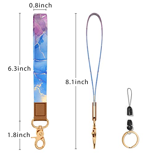 Image of Wrist Lanyard Key Chain, Wristlet Strap Keychain Holder for Women Men Car Keys Wallet Card Phone