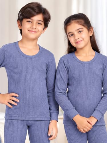 Image of BODYCARE Unisex Polycotton Slim Fit Thermal Tops Round Neck Full Sleeves Pack Of 1