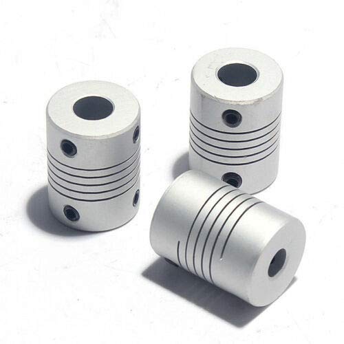 D19L25 Flexible Shaft Couplings, 5PCS Aluminum Alloy Flexible Coupling for Connect Servo Motor Stepper Motor, Machine Platform, etc - Image 3
