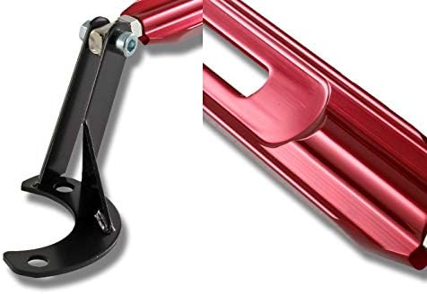 HYPERSPEED Strut Bar Front Rear Upper Tower Brace Bar CNC Aluminum Compatible with Honda Prelude 1992-2001, Automotive Replacement 1993 1994 1995 1996 1997 1998 1999 2000 (Front Upper, Red)