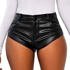 Black-goth-pu-short