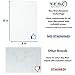 YES4QUALITY Magnetic Dry Erase White Board Sheet for Fridge 12x8 in, with Stain Resistant Technology, Includes 3 Markers and Big Eraser with Magnets, Small Refrigerator Whiteboard Planner