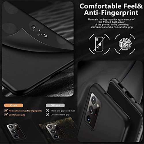 Image of Mobile Back Cover Case for Samsung Galaxy Note20 Ultra (6.9 inch) (Silicone Case|CameraProtection|Black SC1510)