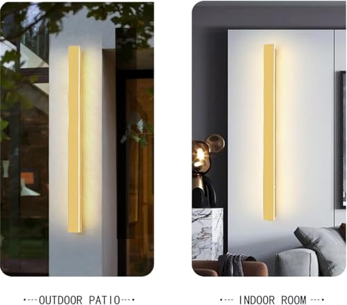 Applique murale LED extérieur d'intérieur dorée et dimmable avec télécommande - 5