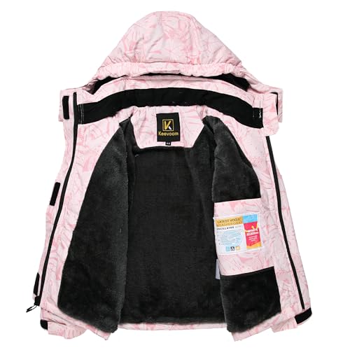 Image of Keevoom Boys Girls Winter Coat Ski Jacket Windproof Waterproof Kids Snowboard Warm Fleece Snow Coats