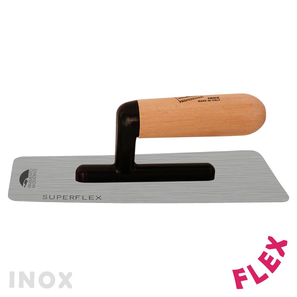 Spatola Americana Superflex Acciaio Inox per resine 240×100mm Frattazzo Super Flex flessibile