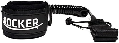 iROCKER SUP Premium Ankle Leash 10' Coiled Super Strong 7 mm Cord